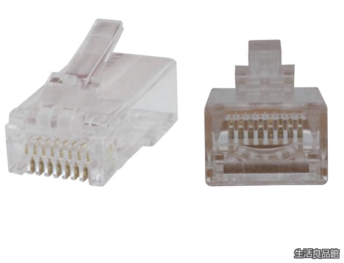 【貨物輸送無料】CAT6突きとおる式モジュラープラグ[100個入] MLA-6100