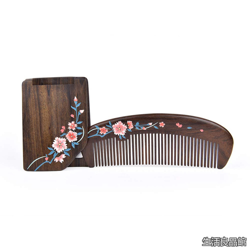 【貨物輸送無料】MUJIANG 譚木匠 木製櫛 如桜