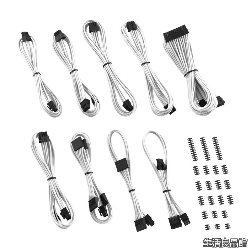 【貨物輸送無料】RT-Series Classic ModFlex Sleeved Cable Kit for ASUS and Seasonic (White)
