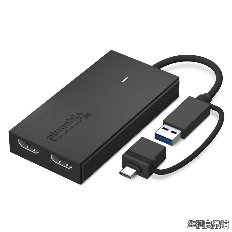 【貨物輸送無料】USB Type-C デュアル USB グラフィック取り替えっこアダプタ、USB-C HDMI 用 Mac Windows 相応う、最大限度解像力 1080p@60サイクル の外の方HDMI管するを 2 台繋ぎ合わせる能力のある