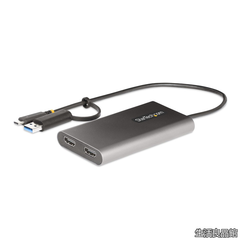 【貨物輸送無料】見せびらかすアダプタ／USB-CまたはUSB 3.0繋ぎ合わせる／デュアル管する／4K60サイクル HDMI／100W USB PD通り手形スルー／万覚え帳マイコン Type-A 映像媒体 変換器 分かち合う器／パ