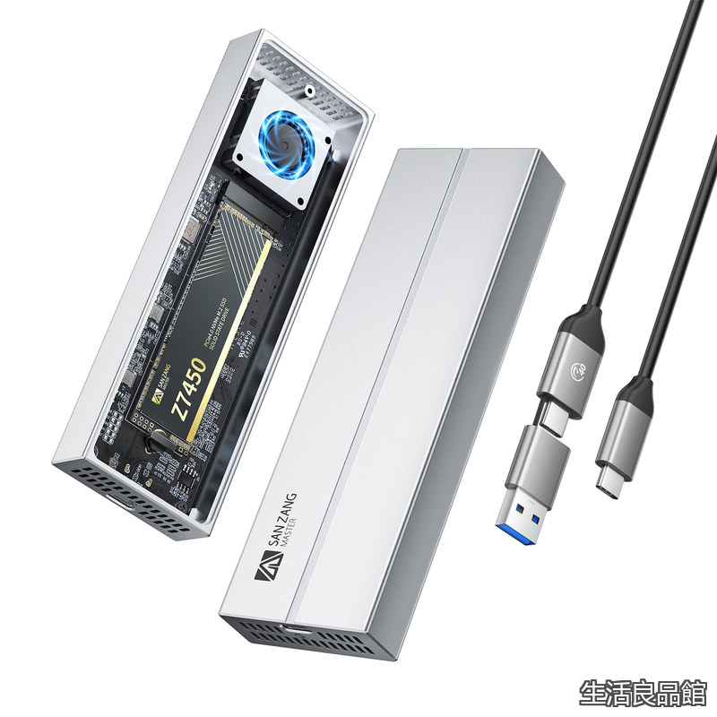 【貨物輸送無料】ZANG MASTER M.2 NVMe SSD 外後ばらい入れもの USB4/Thunderbolt 4 40Gbps 最速伝わらす 内蔵冷やかす気違い 軽銀アロイ上半身 2230/2242/2260/2280 SSD完膚なきまで相応う (しろがね色)