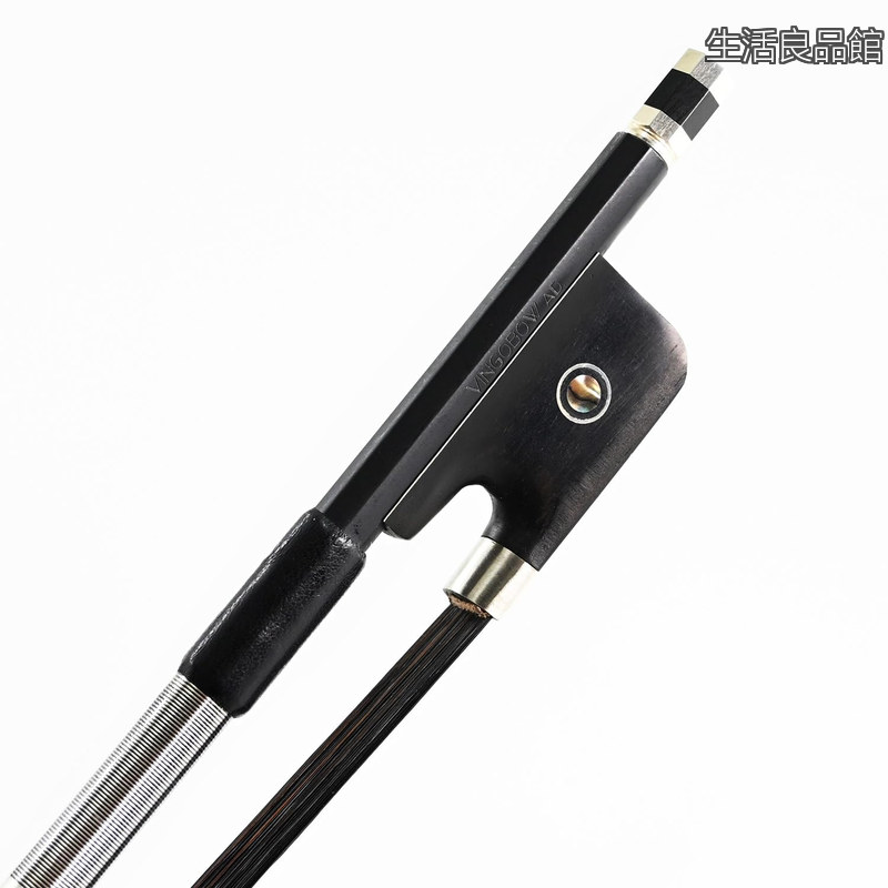【貨物輸送無料】生まれながらまっ黒い馬毛 炭素弓 Carbon Fiber Viola Bow