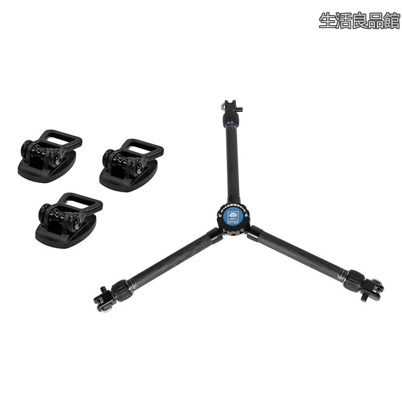 【送料無料】SQ75 ラピッド システム ヘビーデューティー カーボン ファイバー ビデオ三脚キット VHS-10 プロフェッショナル フルード ヘッド付きSV-FM|生活良品館