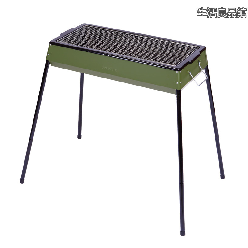 【貨物輸送無料】LIFE) 日本製 丸焼き 片付け飾り気の無いBBQコンロ KKC-600 (OG)