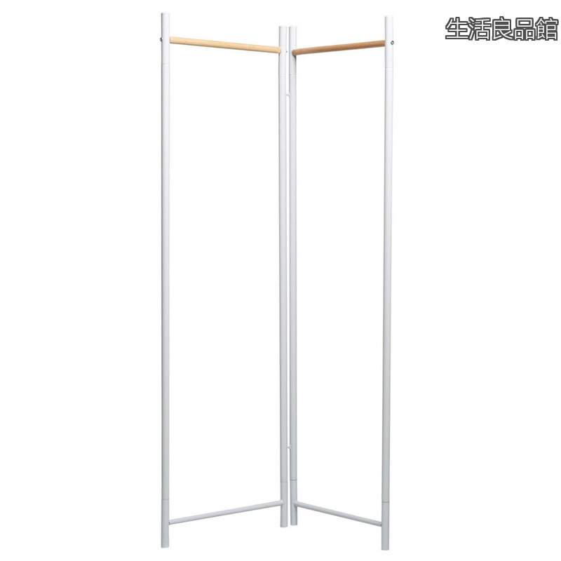【貨物輸送無料】フレームハンガーラック(折り畳み) 幅44.5×奥ふかさ2×高さ150.5cm×2枚 白いこと 御召しもの納める 御召しもの掛け 省間隔文字 NK-531