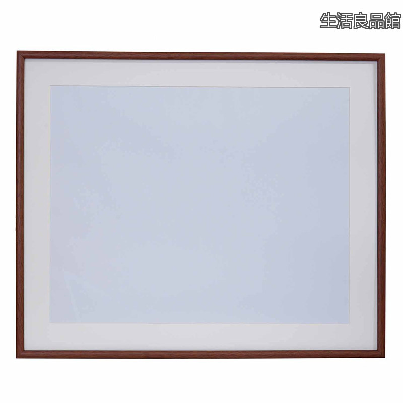 【貨物輸送無料】木製写真立て M21 全紙 赤銅色 407925