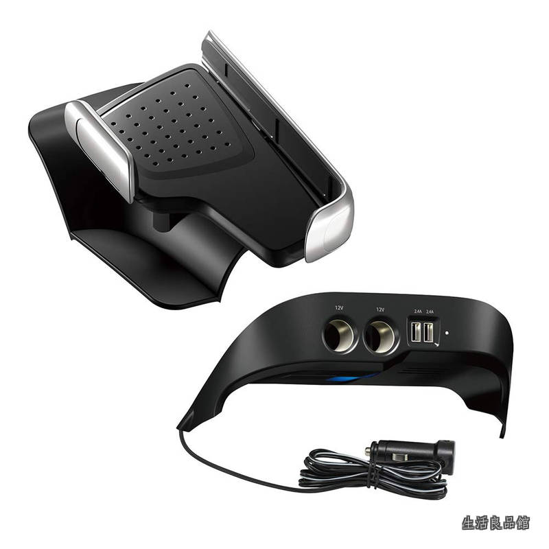 【送料無料】トヨタ 210系 カローラ専用 スマートフォントレイ SY-CO1＋電源BOX SY-CO3 [2点セット] ZWE/ZRE/NRE 右ハンドルAT車専用（MT車への取り付けは不可）｜生活良品館