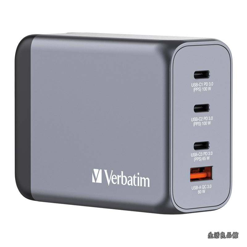 【送料無料】PD200W対応【海外使用対応】 チャージャー AC充電器 USB x4ポート装備 (USB-C x3、USB-A x1)32204 次世代素材GaN採用 急速充電(PPS)対応 ACアダプター 新型GaN 窒化ガリウム採用 PSE技術基準適合 折りたたみ式プラグ ブラック&グレイ|生活良品館