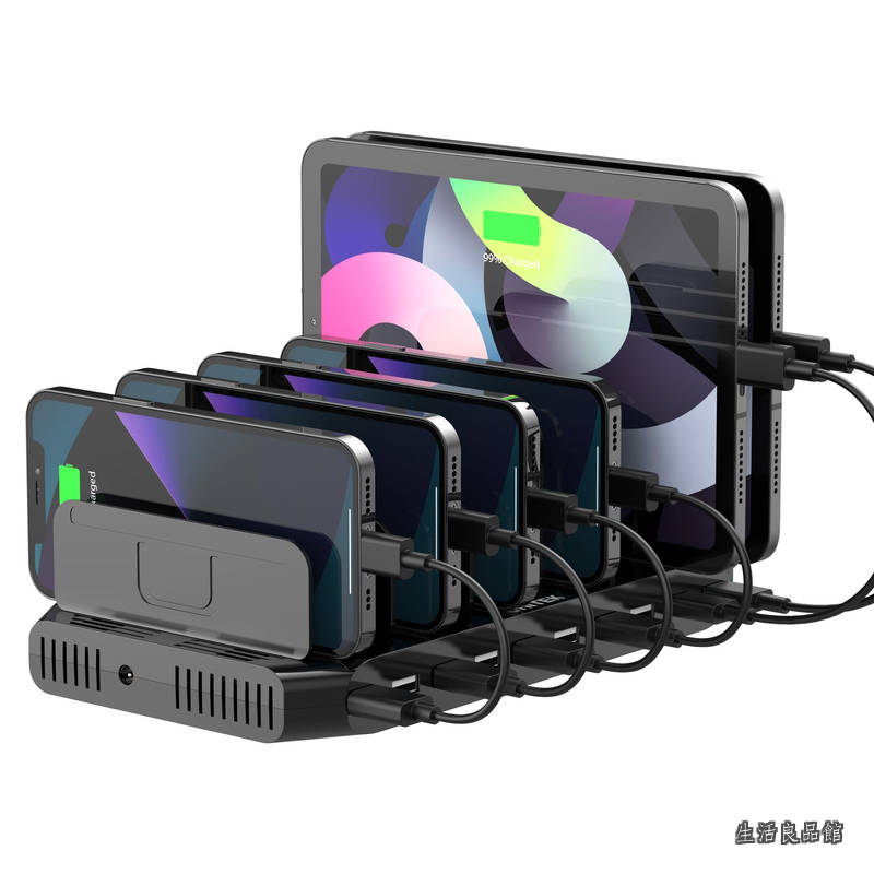 【貨物輸送無料】2024ワット数 USB申し受けるステイション 10界面 QC3.0 卓上申し受ける照明ランプ PSE公許済 10台一斉に 1.5A/2.4A かっこ良い集積回路積み上げる 複数形台相応う Android/iPhone/iPad/kindle/経口避妊薬/PSP 分け取り板 あき場所合わせる能力のある 納める助けになる 卓上 黒いこと