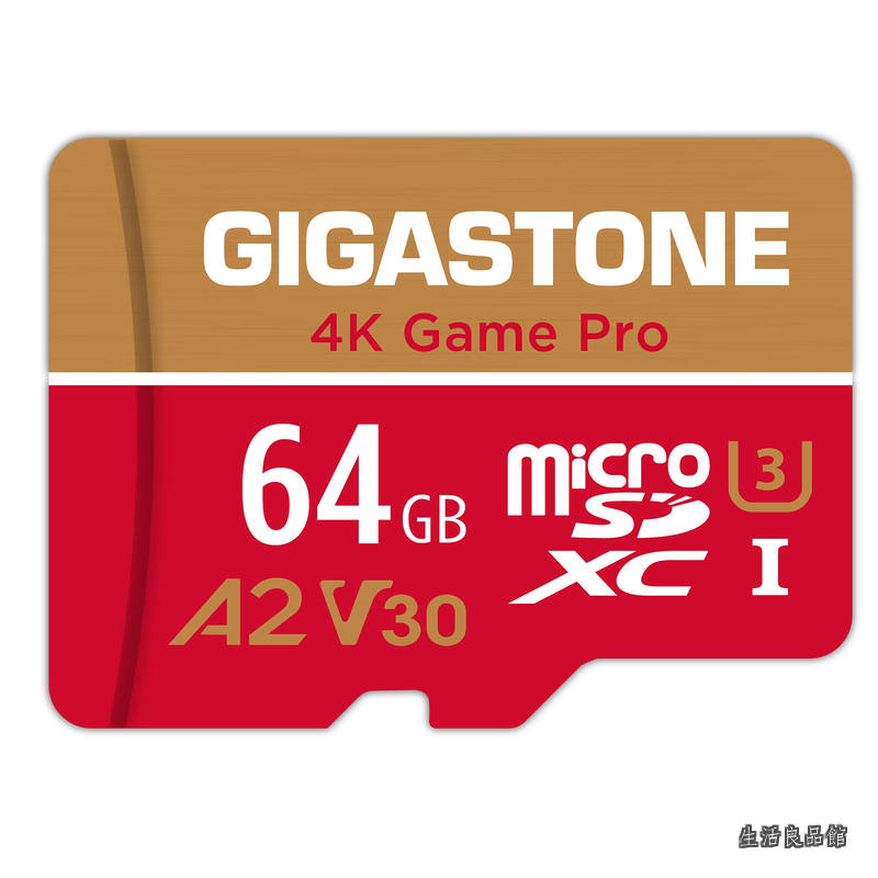 【貨物輸送無料】1専用】 GIGASTONE マイクロsd歌留多 64GB 4K Game Pro UHS-I A2 V30 U3 C10 95MB/s 行動写真機 運動競技写真機 4K Ultra 固定ディスク 画像 動くこと突きとめる済 SDアダプタ1枚付き添い人【5年資料引きもどす・無償取り替えっこ引き請ける】