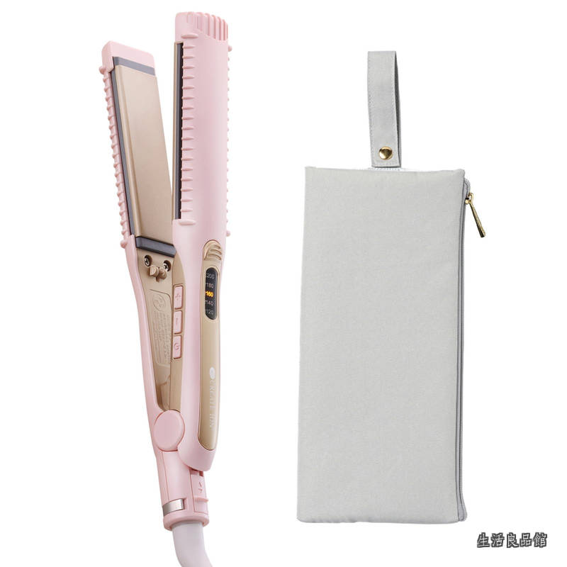 【送料無料】ION クレイツイオン ヘアアイロン クラインストレート ピンク RCIS-G02P +耐熱ヘアアイロンケース (ライトグレー)セット ヘアアイロンポーチコテ ストレートアイロン|生活良品館