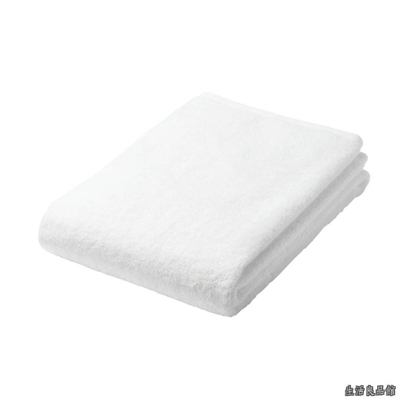 【貨物輸送無料】ふっくらパイル大判2階建てバス西洋手ぬぐい・4枚組 70×140糎・オフ白/やわらか 84705519