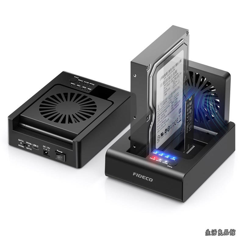 【貨物輸送無料】【貨物輸送無料】USB C縛ステイション M.2 NVMe SSD および2.5\"/3.5\"" SATA HDD用 クローンドック 双方向オフラインクローン相応う 双方向クローンケース M.2 NVMe - USBアダプタ 10Gbps デュプリケータ SSD読み手 折り畳み式冷やかす気違い付き添い人 (2ベイ)"