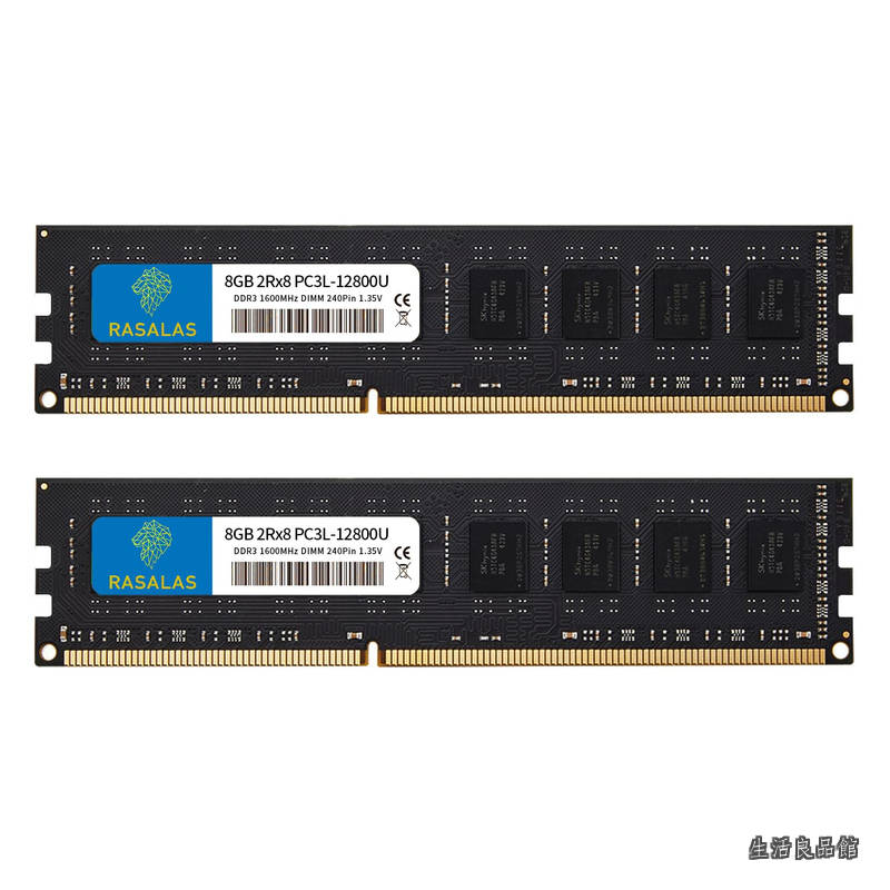 【貨物輸送無料】DDR3-1600 パソコン3-12800U 8GBx2枚 パソコン3L-12800 UDIMM 事務机いの一番パソコン用記憶装置 240Pin 起電力1.5V ＆ 1.5V 両相応う ランダムアクセス記憶装置