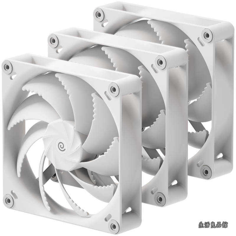 【貨物輸送無料】H14 140粍 白いこと 3Pack プレミアムパフォーマンスファン、奥ふかさ3珊、波状ファンブレード Loopin?ケーブルシステムデイジーチェーン繋ぎ合わせる能力のある Non RGB（日本定め事代わりになる店品） FN2642