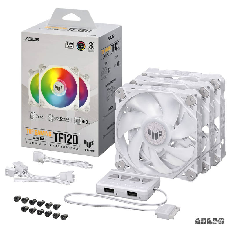 【貨物輸送無料】TUF Gaming TF120 120粍 ARGB愛読者 3IN1 /高性能な流動体動圧ベアリング (FDB) / 2層社会システムのLED / Aura Sync/いけ図々しい量/PWM愛読者抑えつける/広域な回転させる数活動の領域/多役立つこと制御装置/国内定まり行きわたる品
