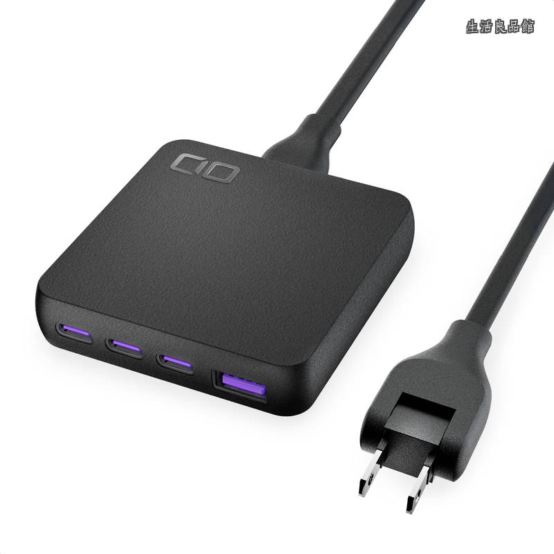 【貨物輸送無料】NovaPort SLIM QUAD for DESK 67W 4界面 USB-C×3 USB-A×1 超薄型 手っとり早い申し受ける器 PD 65W [地球最低限度級 CIO事あたらしい科学技術 NovaIntelligence NovaSafety2.0 積み上げる] ワット数有線テレビ 1.5m Macbook iPhone 17/Air/16/15 Android Galaxy iPad 万覚え帳マイコン (黒いこと)