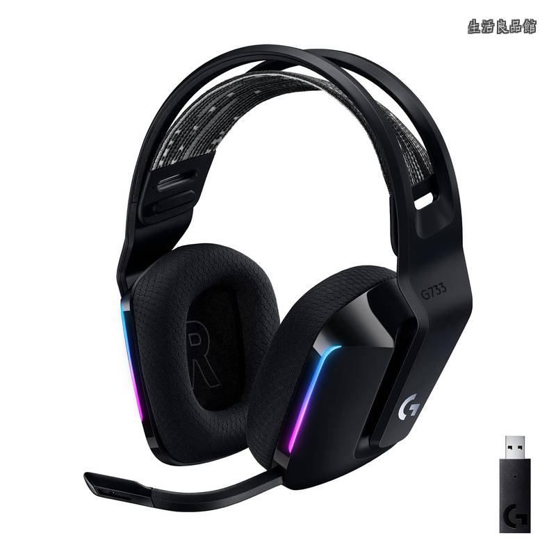【貨物輸送無料】G 無線電話 ゲーミングヘッドセット G733 LIGHTSPEED G733-BKnd 7.1ch マイクロホン付き添い人 266g 軽さ 58第四次元年代順の連続当て嵌める能力のある USB 受信システム LIGHTSYNC RGB なおなお書き5 なおなお書き4 マイコン Mac 上端電話機 受話器 黒いこと 国内置き目品 ※Amazon.co.jp押さえる 壁紙ダウンロード付き添い人