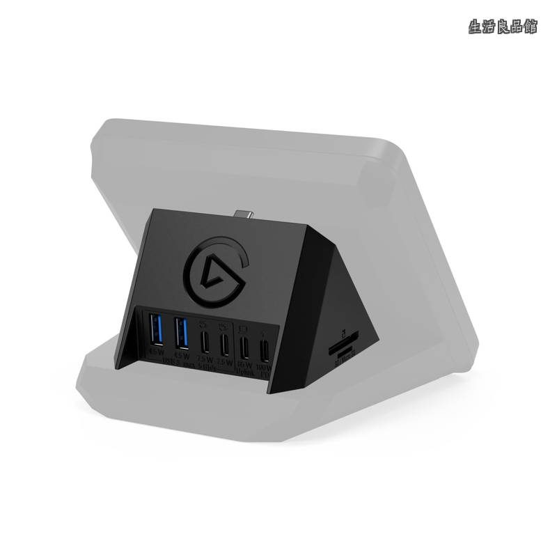 【送料無料】USBハブ ? Stream Deck +用オプション、USB-Cポート&times;2、USB-Aポート&times;2、USB PD対応ポート、SD/microSDカードリーダー、Mac/PC対応｜生活良品館