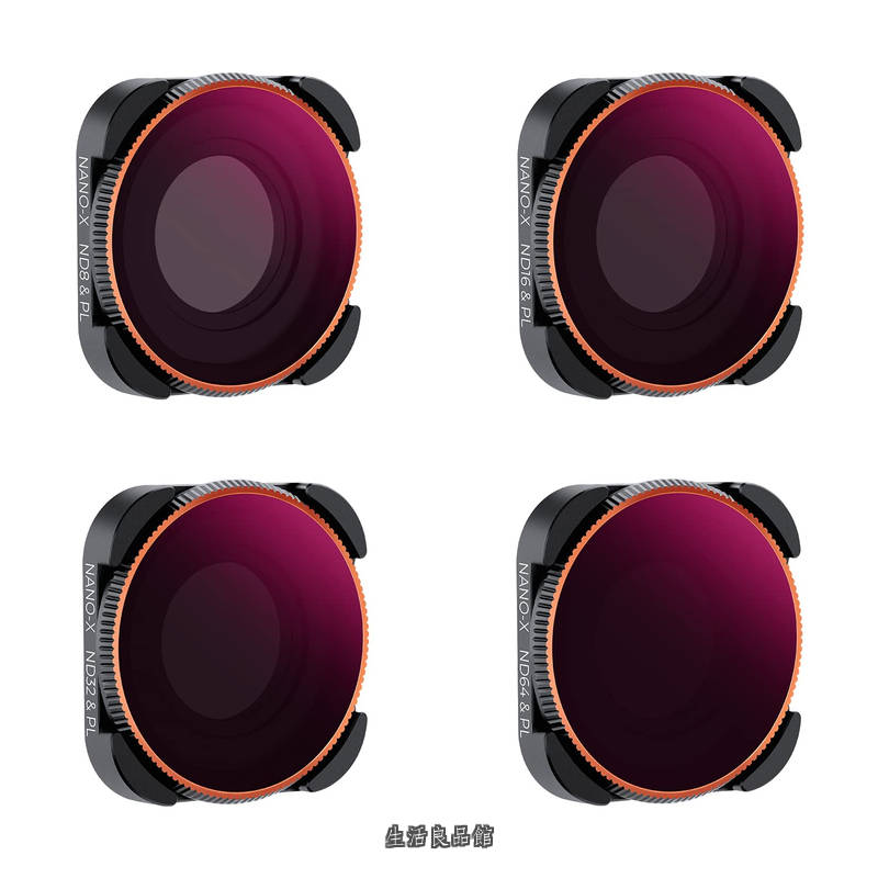 【貨物輸送無料】CONCEPT GoPro Hero 12/Hero 11/Hero 10/Hero 9 Black用水漉し仕掛ける ND8/PL+ND16/PL+ND32/PL+ND64/PL 日本製AGC光学硝子 28層ナノ上塗り 撥水撥油キズ押しとどめる 【製造業者直営店】