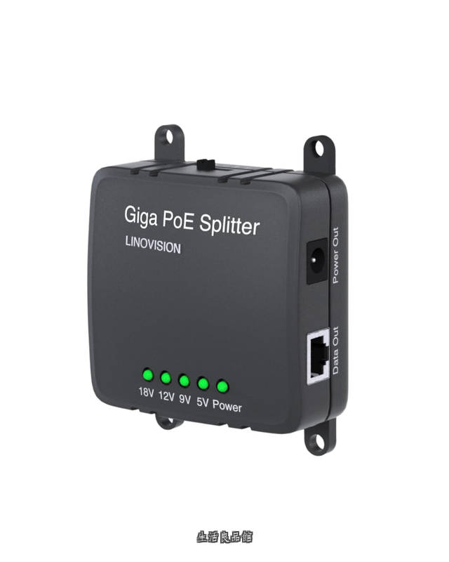 【貨物輸送無料】30W ギガビット PoE スプリッター、DC 5/9/12/18V 最終生産物、広広とした起電力インプット、IEEE802.3af/at POE から DC ワット数、安全保障 写真機、メモリアクセス 抑えつける 取り合わせ用