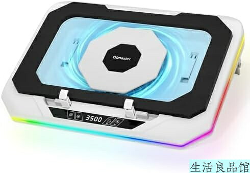 【送料無料】ノートパソコン冷却パッド 冷却ファン ゲーミングPC用 急速冷却45度 360RGB雰囲気ライト USBハブ内蔵 28段風量調整 800-3500回転 12-19インチ対応 静音設計 ターボブースト技術 オフィス 在宅勤務 高さ3段調整|生活良品館