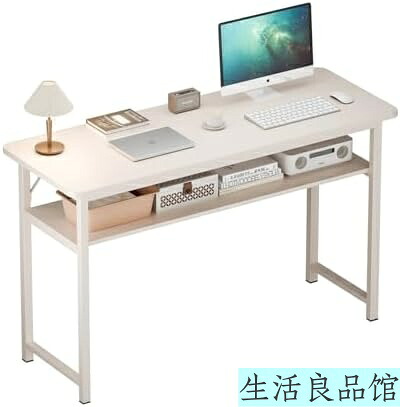【送料無料】【省スペース机】細長いテーブル 2段収納 幅40cm 狭い空間 狭小寝室 書斎 賃貸向け スチール&MDF板 耐荷重50kg 簡単組立 デスク 学習机 在宅ワーク｜生活良品館