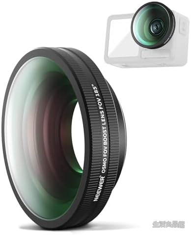 【送料無料】185°超広角レンズ Osmo Action 5 Pro/4 Pro用 高解像度光学ガラス ネジ式アタッチメント アクションカメラレンズ 撮影アクセサリー FOVブーストレンズ 広視野角 クリエイター向け|生活良品館