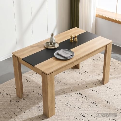 【送料無料】ダイニングテーブル 2-4人用 110cm 食卓 北欧風 木製 頑丈 お手入れ簡単 組み立て簡単 薄茶色 毎日の食事 オフィスワーク ティータイムに便利｜生活良品館