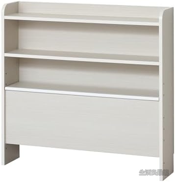 【送料無料】後付けヘッドボード 収納棚 シンプル 寝室用 ホワイト ベッド用 枕元収納 省スペース｜生活良品館