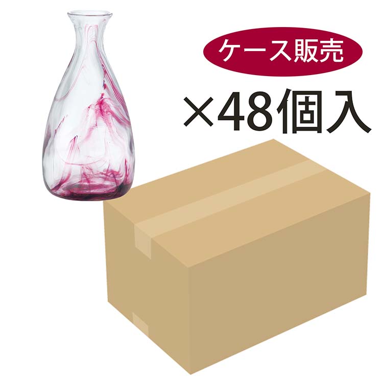 東洋佐々木ガラス 徳利 和がらす ケース販売 3個入 16パック 赤 270ml 計48個 Umu Ac Ug