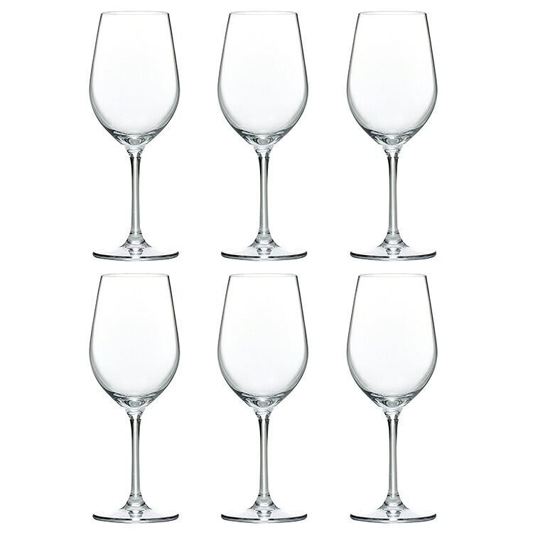 東洋佐々木ガラス ワイングラス DIAMANT ディアマン ワイン 255ml 6個セット 食洗機対応 割れにくい グッドデザイン賞 グラス 赤ワイン 白ワイン RN-11237CS（ 薄い 業務用グラス おしゃれ 食洗機 ガラス ）