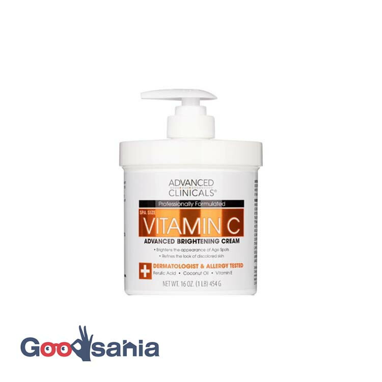 フェイスクリーム c 楽天市場】Advanced Clinicals Vitamin C 顔＆身体用 保湿クリーム