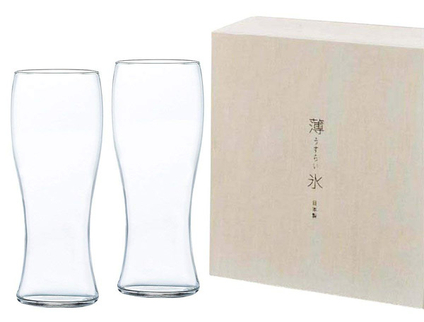 東洋佐々木ガラス ビールグラス 薄氷 うすらい セット 395ml &times;2コ （G096-T257） ★在庫限定 セール・20〜30%OFF★