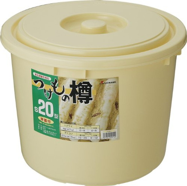 楽天市場】TONBO（トンボ） 漬物樽 セット 20型 20L 漬物容器 漬物石
