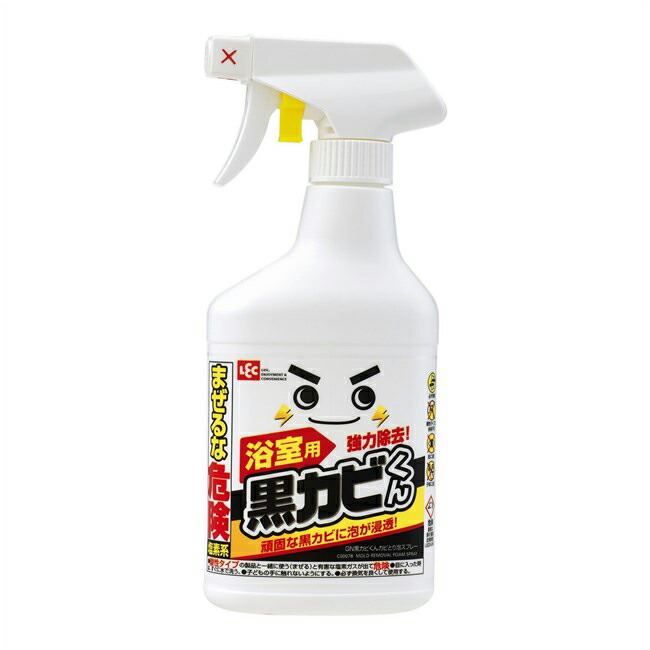 楽天市場 レック カビ取り 風呂 激落ち 黒カビくん 浴室用 強力 漂白 泡スプレー 400ml 激落ちくん 黒カビ カビ 漂白 塩素 カビ予防 簡単 掃除 天井 壁 パッキン タイル 排水口周り 排水口 水周り 浴室 風呂 お風呂 アパート 賃貸 家 業務 Goodsania