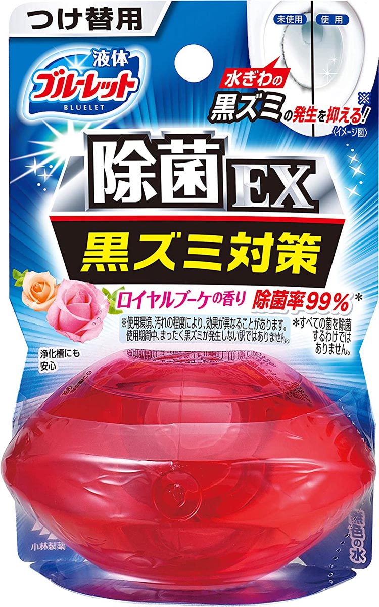 楽天市場 小林製薬 液体ブルーレットおくだけ除菌ex トイレタンク芳香洗浄剤 詰め替え用 ロイヤルブーケの香り 70ml Goodsania