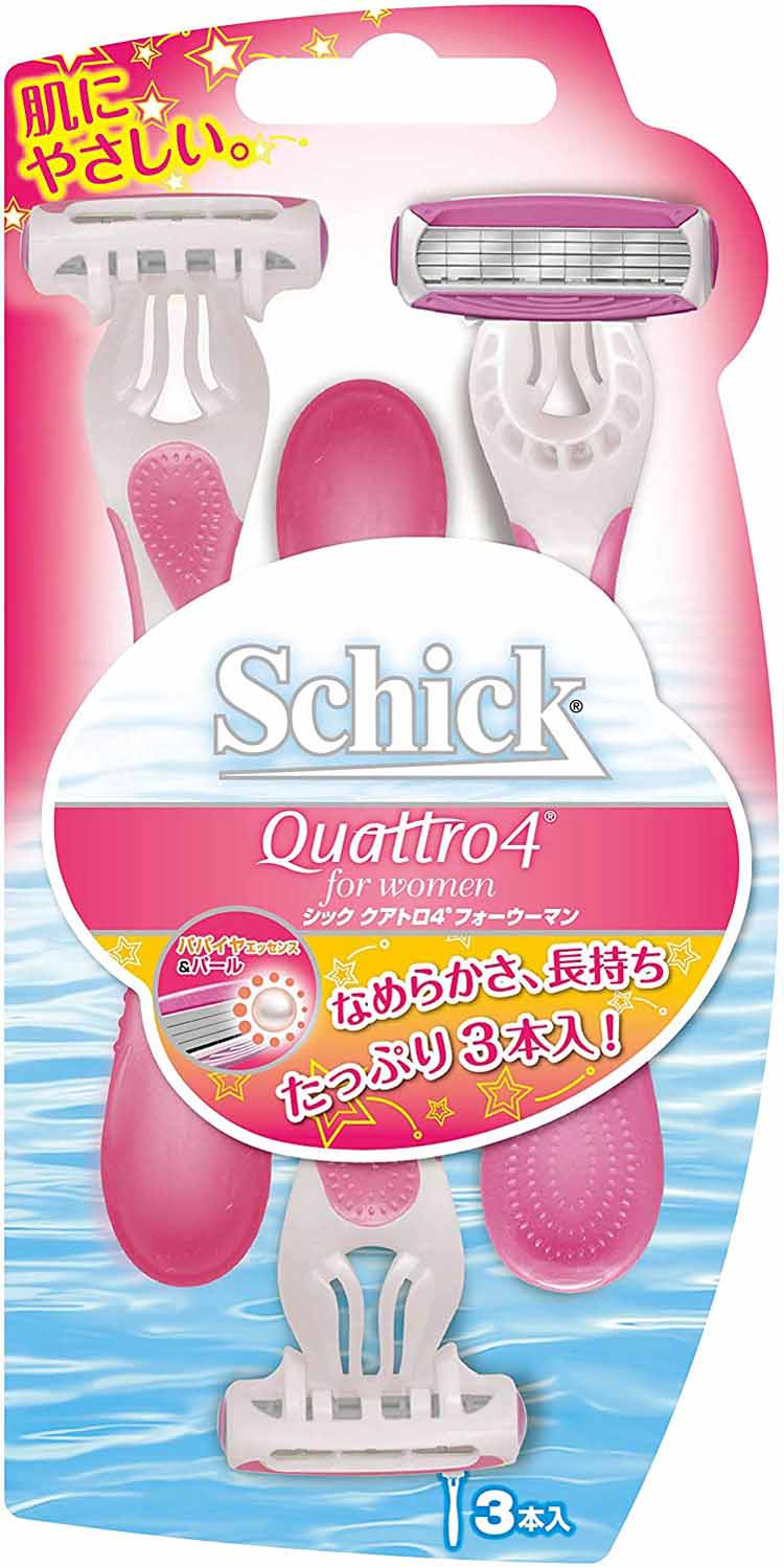 シック Schick ボディ用 クアトロ4 ディスポ フォーウーマン 3本入 【驚きの価格が実現！】