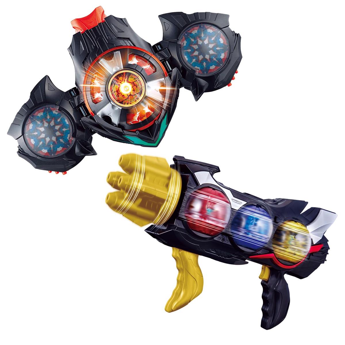 [BANDAI] [バンダイ 見せ掛けライダーゼッツ DXトリプルゼッツァー＆デュアルメアカプセムセット 客体年歯 3 才以上