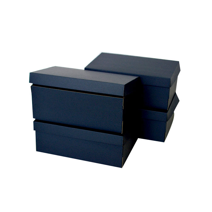 楽天市場 シューズボックスブラックカラー 10枚セット カラーダンボール製 シューズケース 靴箱 靴収納 生活box