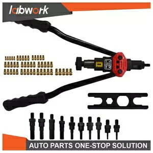 Labwork リベットガンキット Rivnut 設定ツール ナットツール ハンドブラインドリベッターガン 16 インチ Labwork Rivet Gun Kit Rivnut Setting Tool Nut Tool Hand Blind Riveter Gun 16Inch 【並行輸入品】