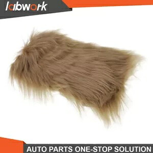 Labwork ブラウン毛皮のようなセンター コンソール アームレスト クッション トリム パッド カバー ユニバーサル用 Labwork Brown Furry Center Console Armrest Cushion Trim Pad Cover For Universal 【並行輸入品】