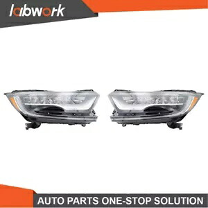 Labwork フル LED ヘッドライト 2017-2022 ホンダ CR-V 4ドア クリアレンズ 右+左 Labwork Full LED Headlight For 2017-2022 Honda CR-V 4Door Clear Lens Right+Left 【並行輸入品】