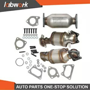 Labwork リア + フロント触媒コンバーターセット BANK 1&2 2005-2007 オデッセイ 3.5L Labwork Rear+Front Catalytic Converter Set BANK 1&2 For 2005-2007 Odyssey 3.5L 【並行輸入品】