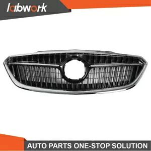 Labwork フロントアッパーグリル Assy 2017-2019 ビュイック ラクロス ブラック クローム シェル Labwork Front Upper Grille Assy For 2017-2019 Buick LaCrosse Black Chrome Shell 【並行輸入品】