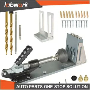 Labwork プロフェッショナル木工アップグレードされた全金属製ポケット穴ネジジグキット Labwork Professional Woodworking Upgraded All-l Pocket Hole Screw Jig Kit 【並行輸入品】