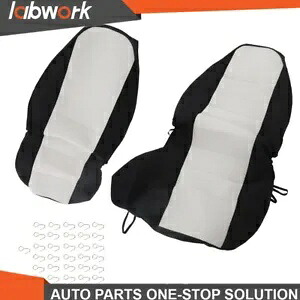 Labwork カーシートカバー 1998-03 フォード レンジャー 60/40 ハイバック BLK/シルバー センター用 Labwork Car Seat Covers For 1998-03 Ford Ranger 60/40 Highback Blk/Silve Center 【並行輸入品】