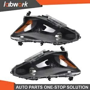 Labwork ヘッドライト 2013-2015 アルティマ 4 ドアセダンハロゲンブラックハウジング RH + LH 用 Labwork Headlights For 2013-2015 Altima 4-Door Sedan Halogen Black Housing RH+LH 【並行輸入品】