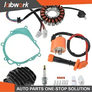 Labwork 点火コイルスパークプラグレギュレータ整流器ステータスズキ LTZ400 Labwork Ignition Coil Spark Plug Regulator Rectifier Stator For Suzuki LTZ400 【並行輸入品】